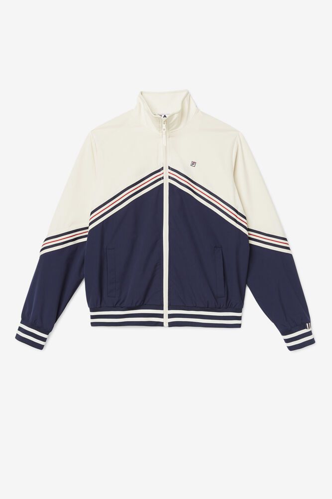 Fila Ornelia Track Jacket Navy/White - Womens - 84703DMZR